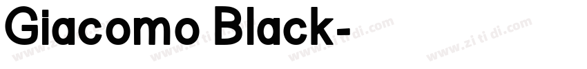 Giacomo Black字体转换
